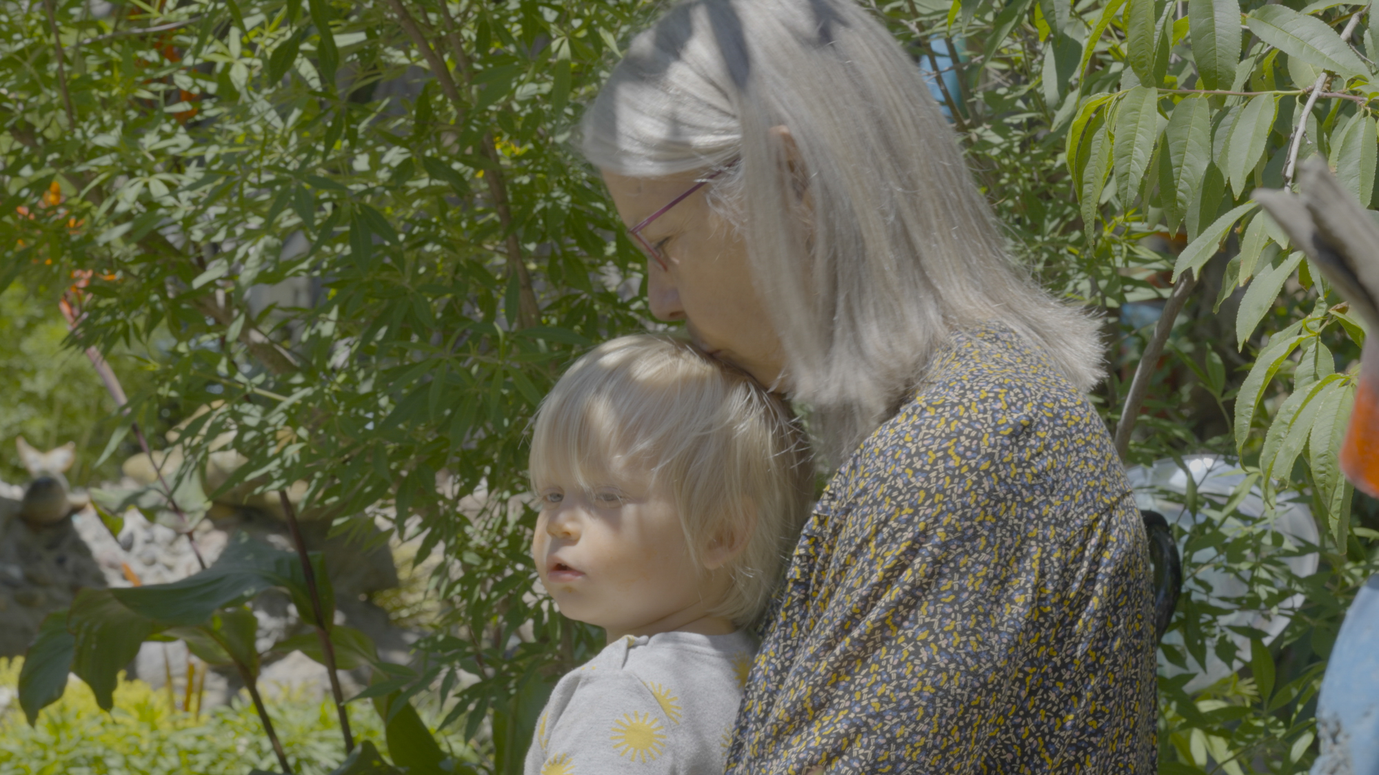 Evans often takes care of her grandson, who visits the gallery often.